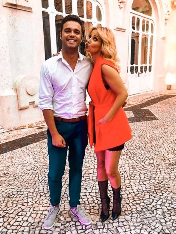 A foto que o repórter usou para dar os parabéns a Cristina Ferreira 