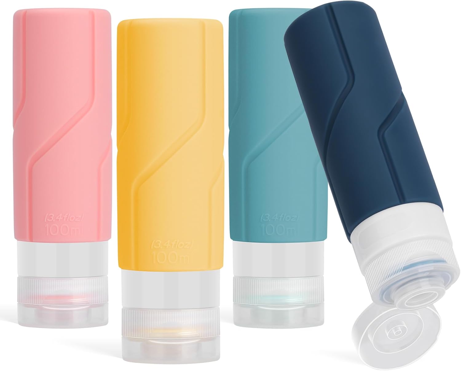 Frascos de silicone para viagem, à venda na Amazon Frascos de silicone para viagem, à venda na Amazon