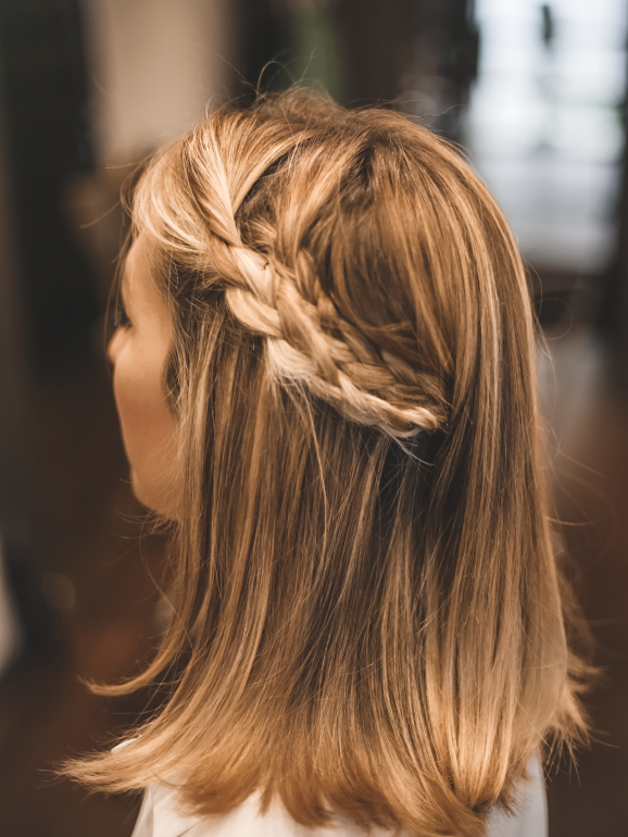 Sugestão de penteado: um semi apanhado com tranças