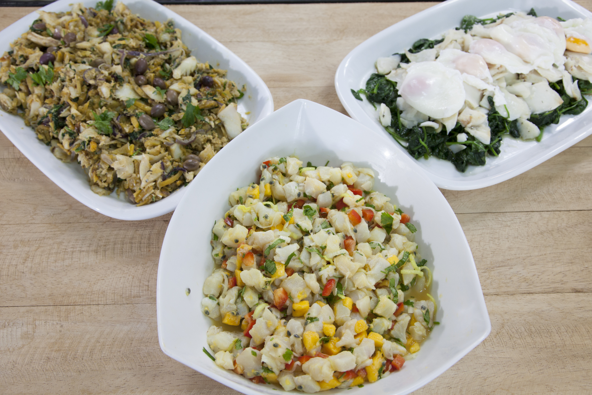 Em ceviche, com ovos escalfados ou num à Brás sem fritos. É assim que as nutricionistas cozinham bacalhau