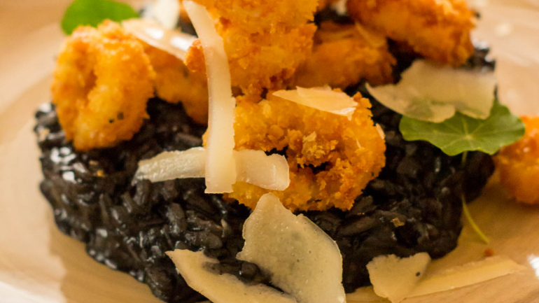 Risotto negro com calamares (13€)