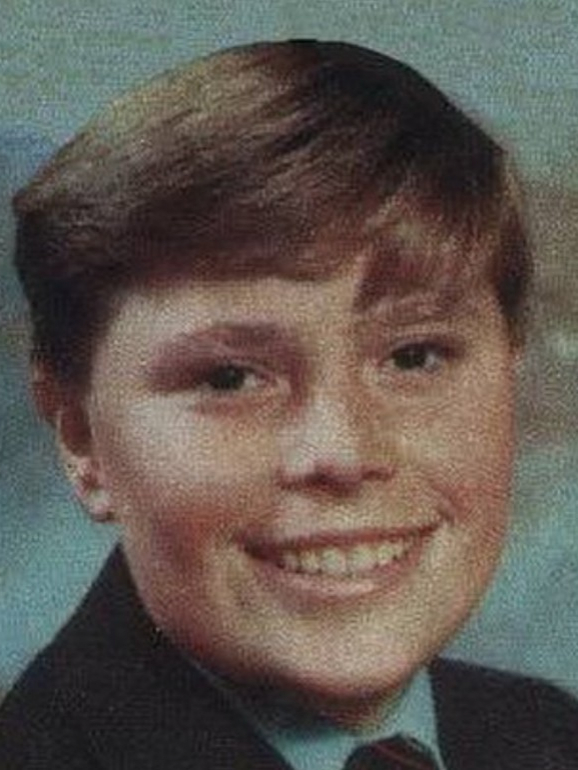 Uma fotografia de Keith Flint em criança