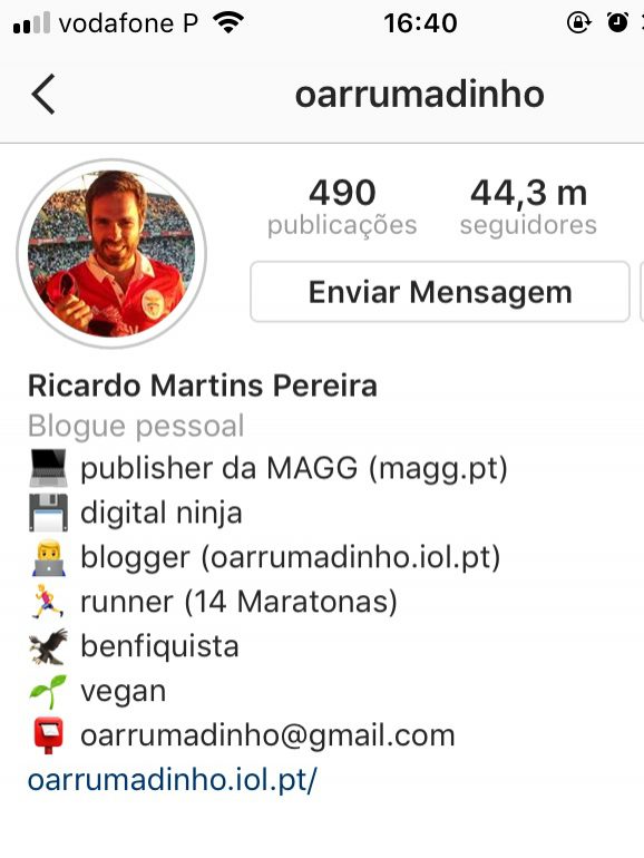 No perfil do publisher da MAGG, as informações estão destacadas através de quebras de linhas tornando o conteúdo mais apelativo e didático