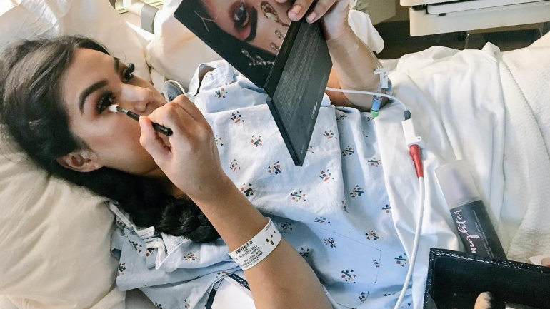 Diana Chavez queria estar magnífica no momento de tirar a fotografia com o bebé
